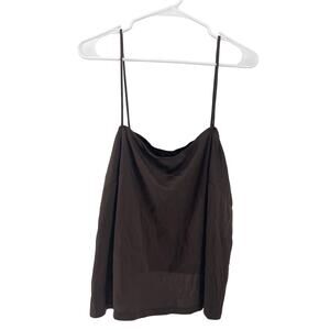 Perceptions Woman Brown Sleeveless Camisole Tank Top Women's Size 22W